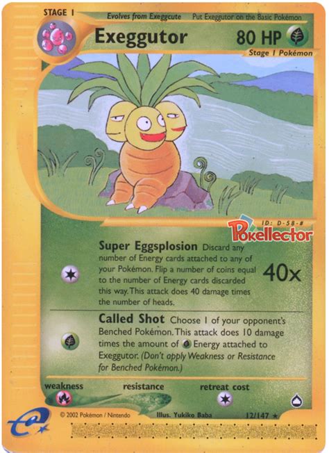 Exeggutor - Aquapolis #12 Pokemon Card