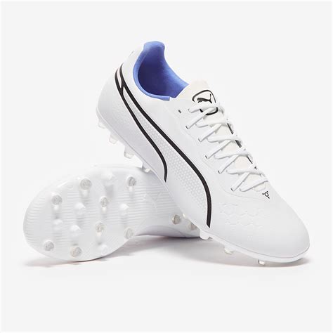 Puma King Pro Mg Blanc Pumanoir Pumableu Lueurorange Ultra Puma