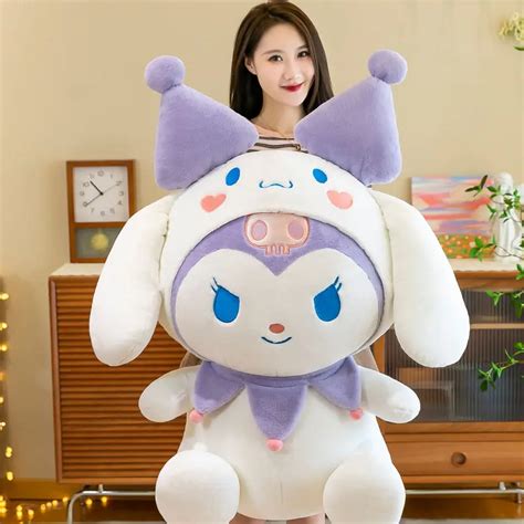 Sanrio Kuromi En Peluche Douce Grande Poup E En Peluche Se Transforme