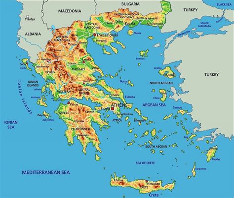 Mapa De Grecia Datos Interesantes E Información Sobre El País