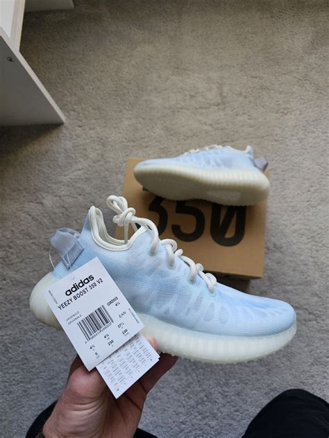 Adidas Yeezy Boost 350 V2 Mono Ice Gw2869 Uk 45 Us 5 Bnib Ebay