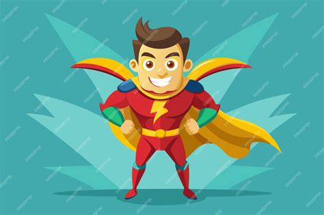 premium vector  cartoon character  superhero abilities
