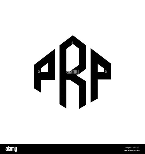 PRP letter logo design with polygon shape. PRP polygon and cube shape logo design. PRP hexagon ...