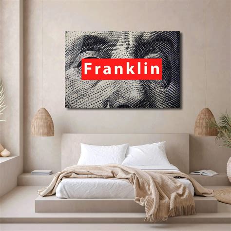 Motivational Wall Art Franklin Money Inspirational Poster Print