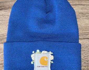 Hand Embroidered Carhartt Beanies - Etsy