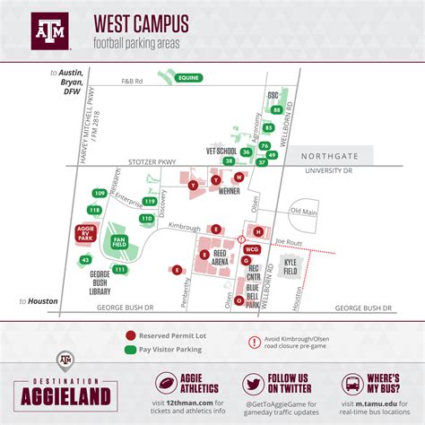 Texas A&m Football Gameday - 12Thman - Texas A&m Parking Lot Map ...