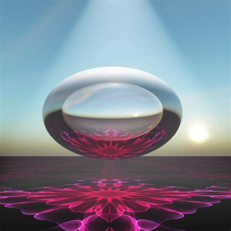 Future Crystal Ball On Mandalas Horizon Digital Art By Dan Collier