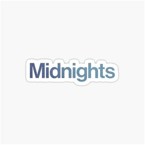 Sticker Taylor Swift Midnights Artofit