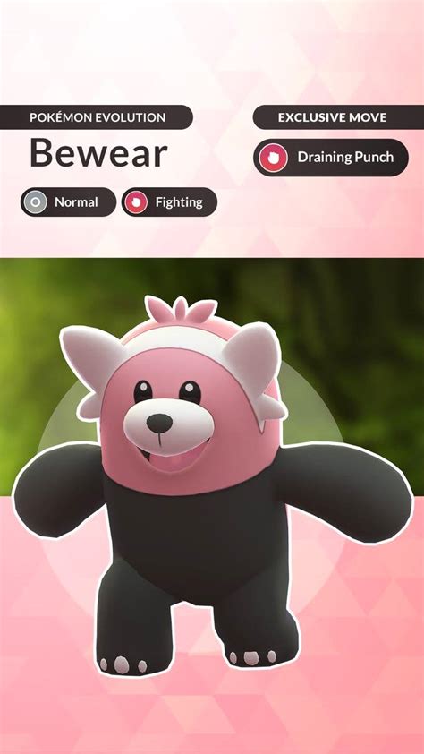 Shiny Stufful, evolution chart, 100% perfect IV stats and Bewear best moveset in Pokémon Go ...