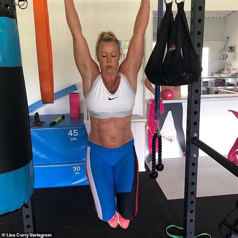 Lisa Curry 56 Shows Off Her Fit Figure In A Bright Blue Bikini As She