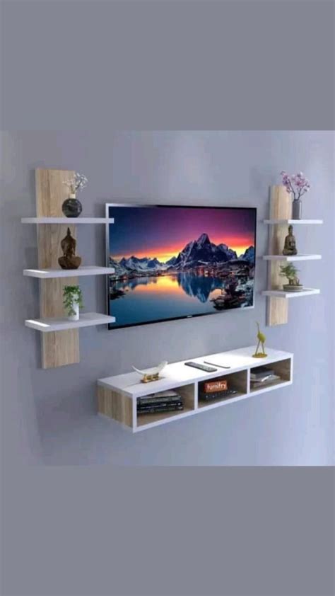 Anikaa Carlet Engineered Wood Wall Mount Tv Unittv Standwall Set Top Box Standtv Tv Stand