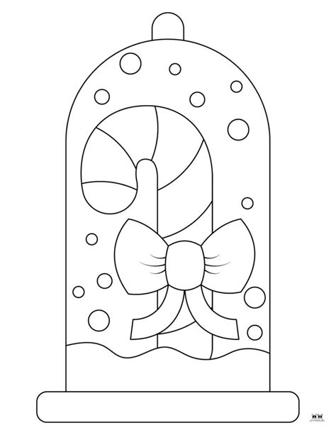 Snow Globe Coloring Pages Templates Pages Printabulls