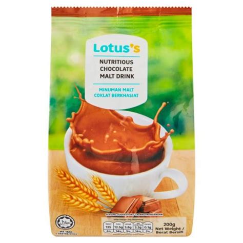 LOTUS S TESCO Choco Malt Drink Minuman Malt Coklat 200g Shopee