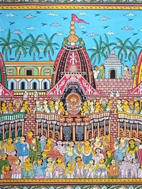 Jagannath Rath Yatra Puri Patachitra Art By Suryakanta Das