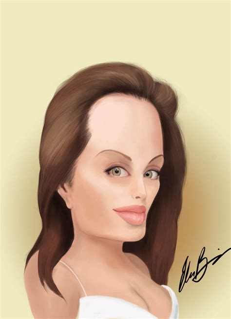 Angelina Jolie Caricature By Elisetrations On Deviantart