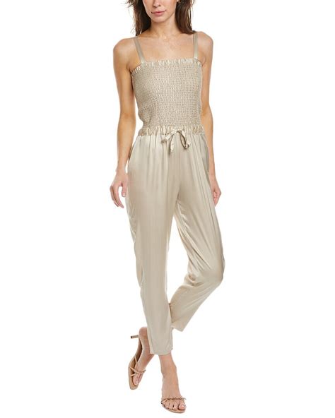 Buy Chaser Silky Basics Jumpsuit Brown At 59 Off Editorialist