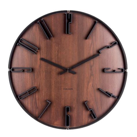 Wall Clock Karlsson Sentient Dark Wood | Karlsson KA5700