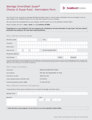 Fillable Online Super Forms Sandhurst Trustees Fax Email Print