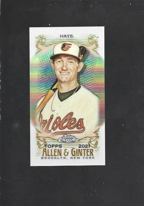 Topps Allen Ginter S Chrome Mini Refractor Austin Hays Card