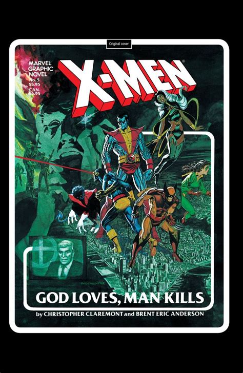 X Men God Loves Man Kills Original Cover