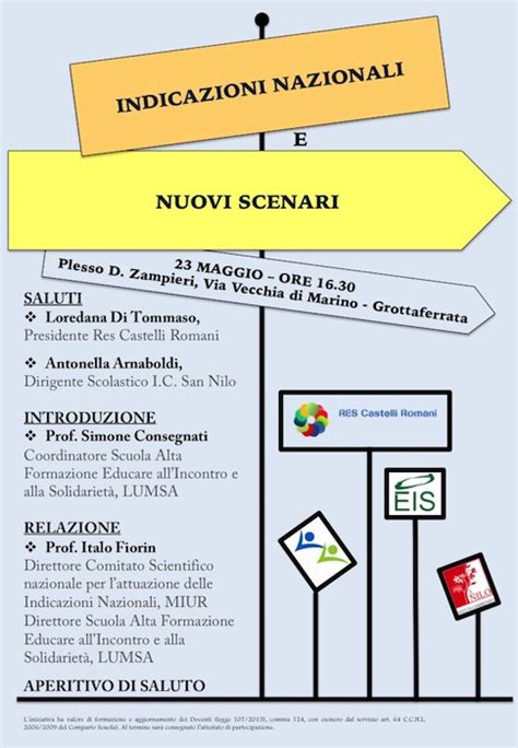 Indicazioni Nazionali E Nuovi Scenari La Presentazione All I C San Nilo