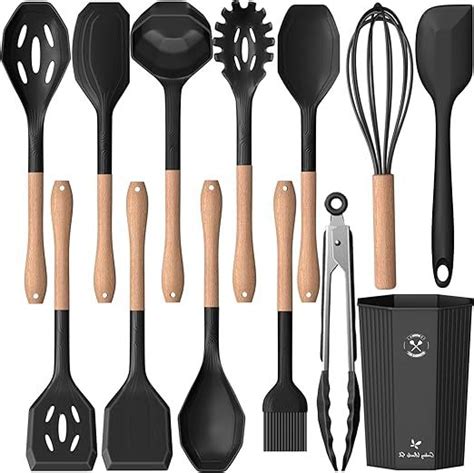 Kitchen Utensils Set Pcs Cooking Utensils With Tongs Spoon Spatula