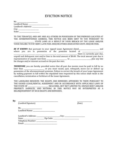 Printable Texas Eviction Notice Template Free Templates Printable