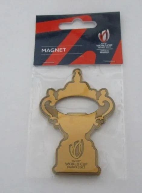 RUGBY WORLD CUP 2023 Webb Ellis Cup Trophy Fridge Magnet Bottle Opener ...