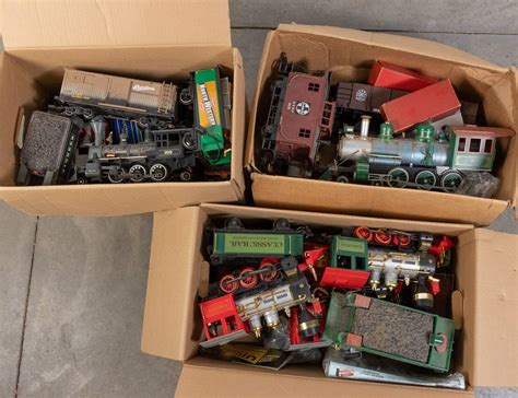 Lot Of Vintage G Scale Model Railroad Trains Auction