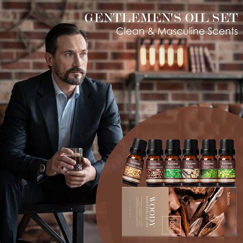 Essential Oils Set For Men X Ml Manly Fragrance Oils For Masculine