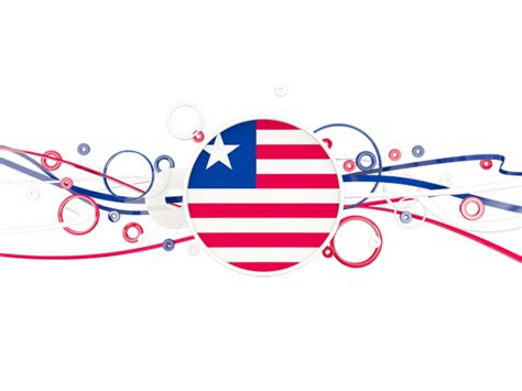 Circles With Lines Illustration Of Flag Of Liberia