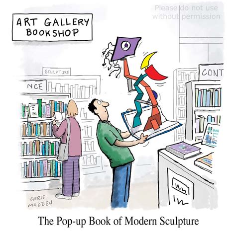 Modern Art Cartoon Pop Up Book Of Modern Sculpture