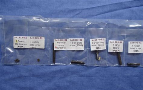 .Screw Set 1873 Winchester 3rd Model Sporting rifle ORIGINAL Original ...