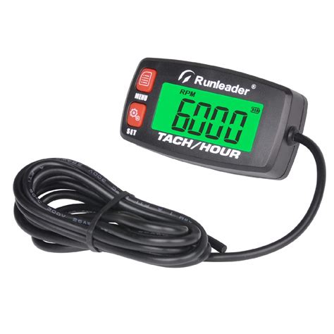 Buy Runleader Digital Tach Hour Meter Rpm Gauge Meter Backlight