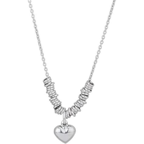 Bijoux En Argent Sterling 925 Collier Breloques En Forme De Cœur