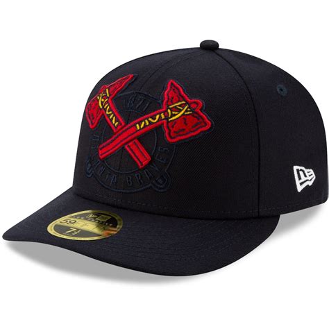 Atlanta Braves New Era Logo Elements Low Profile 59FIFTY Fitted Hat - Navy