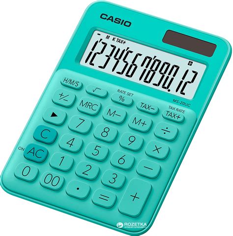 Калькулятор Casio 12 разрядный 105х149 5х22 8 MS 20UC GN S ES