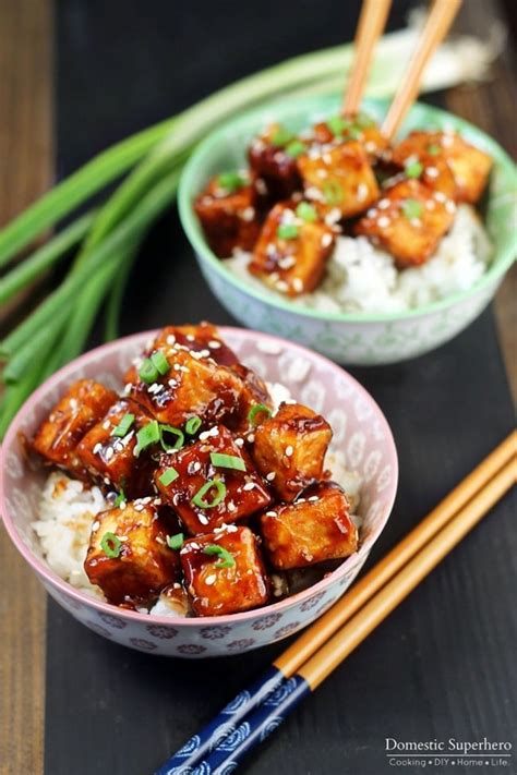 Crispy Honey Sesame Tofu Domestic Superhero