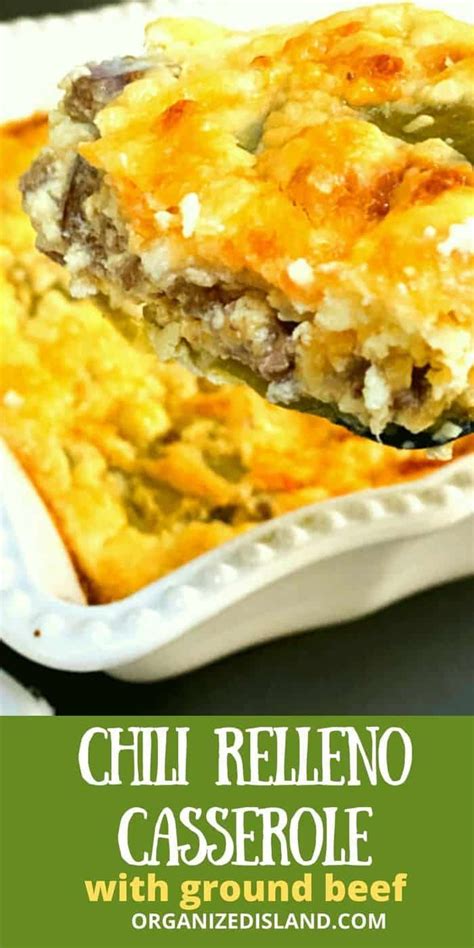 This Is The Best Chili Relleno Casserole With Ground Beef Perfect As A