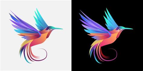 Logo D oiseau écorché Illustration De Style Vectoriel Coloré Logo D