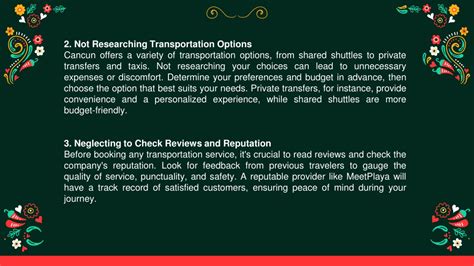 PPT Tips For Booking Cancun Airport Transportation PowerPoint