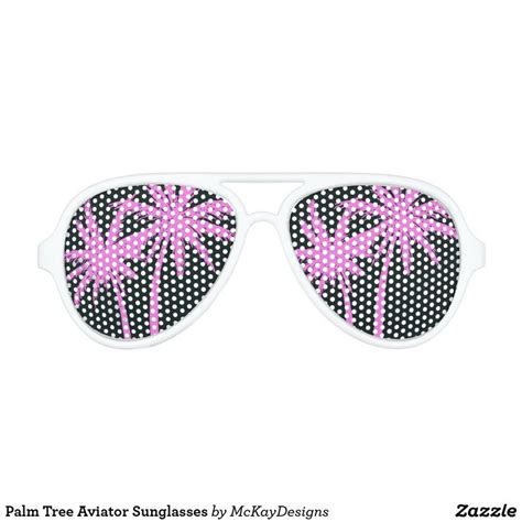 Palm Tree Aviator Sunglasses Zazzle Palm Tree Sunglasses Vacation