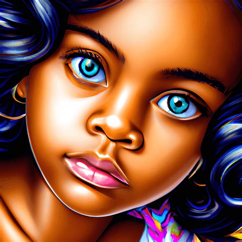 Precocious Brown Skinned Girl · Creative Fabrica