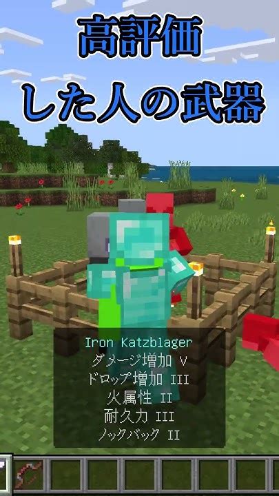 【マイクラ】〇〇した人の武器 マイクラ マイクラ武器 Short Youtube