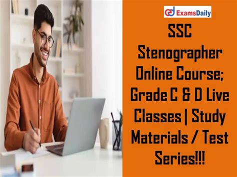 Ssc Stenographer Online Course Grade C And D Live Classes Study