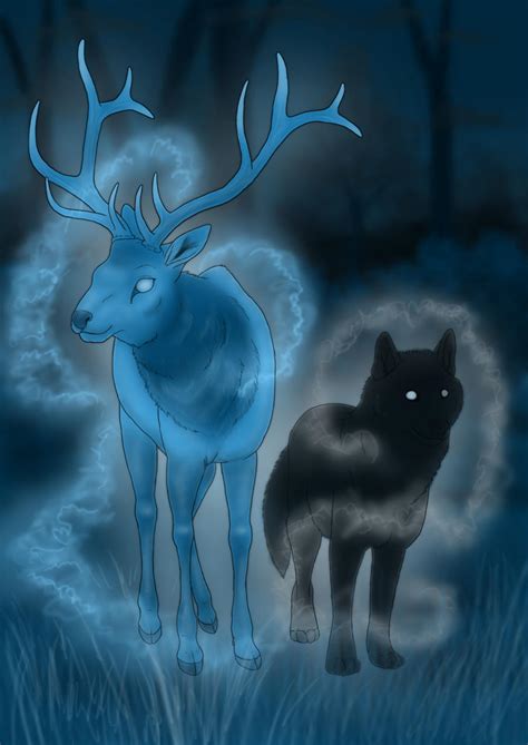 The Deer and the Wolf by Kumlay on DeviantArt