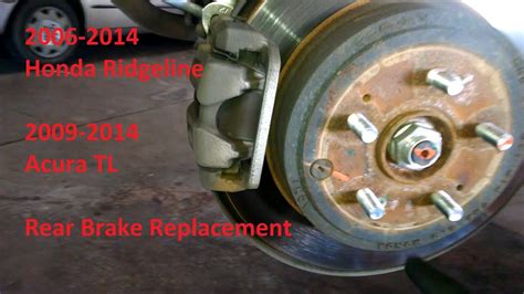 Rear Brake Pad Replacement 2007 Honda Ridgeline Acura TL How To Install