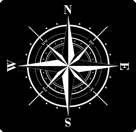 Compass Rose Stock Vector Colourbox