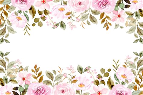 Pink Rose Border Clipart