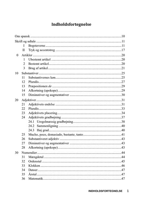 Praktisk Spansk Grammatik Indholdsfortegnelse By Claus Drengsted